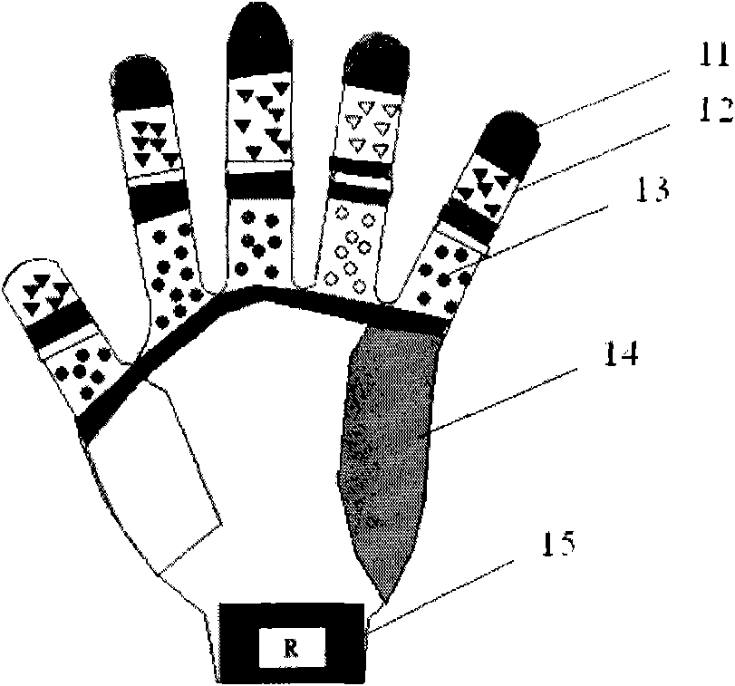 Speckle data gloves based on DSP-PC machine visual system
