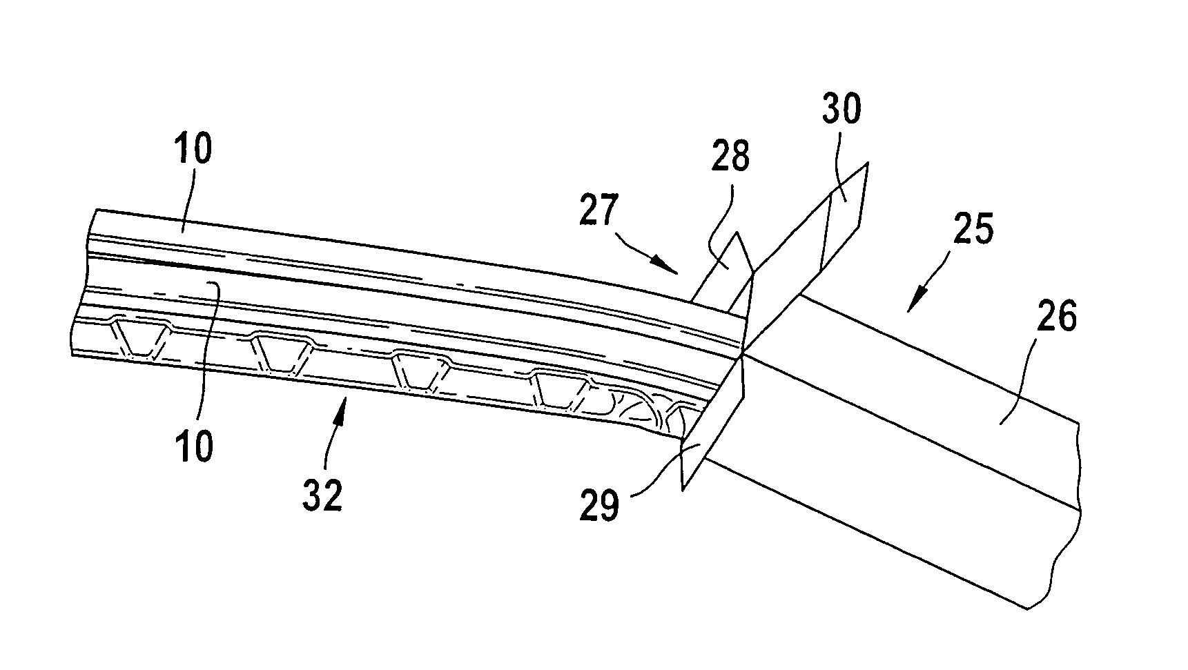 Packaging for widescreen wipers of motor vehicles