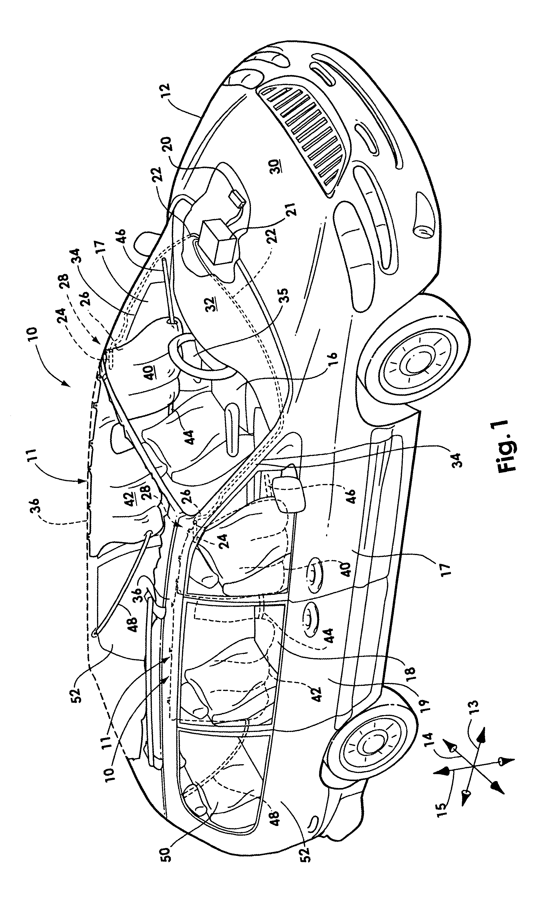 Airbag initiator cover attachment apparatus and method