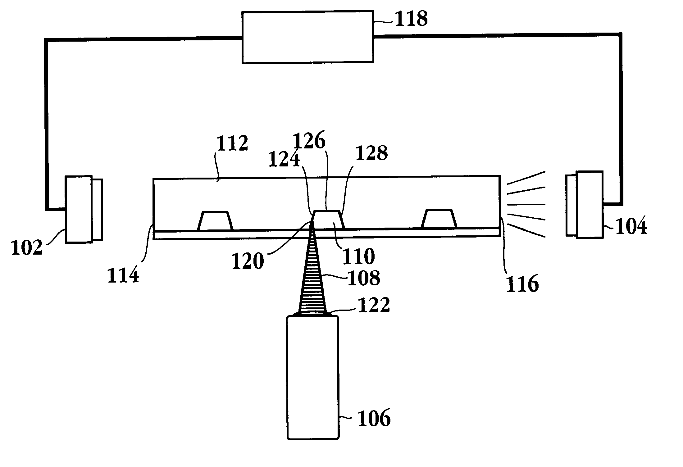 Optical alignment in capillary detection using capillary wall scatter