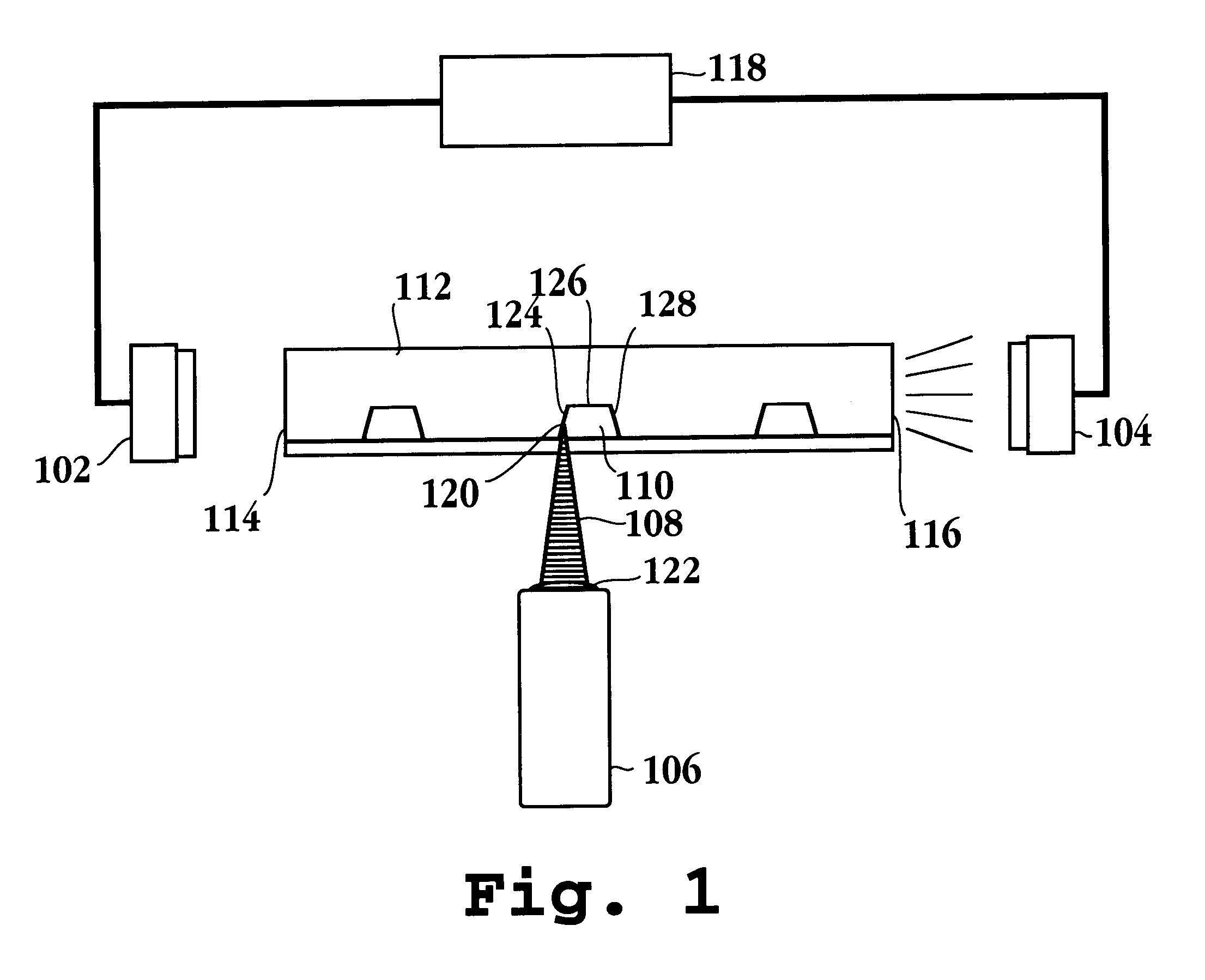 Optical alignment in capillary detection using capillary wall scatter