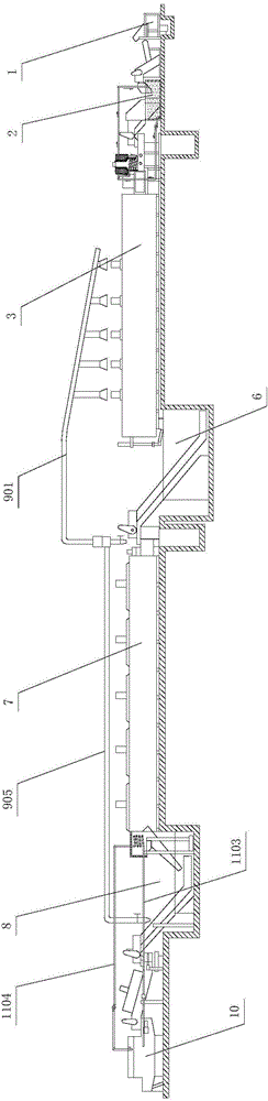 Quenching furnace smoke outlet heat energy recovery system of mesh heating furnace production line