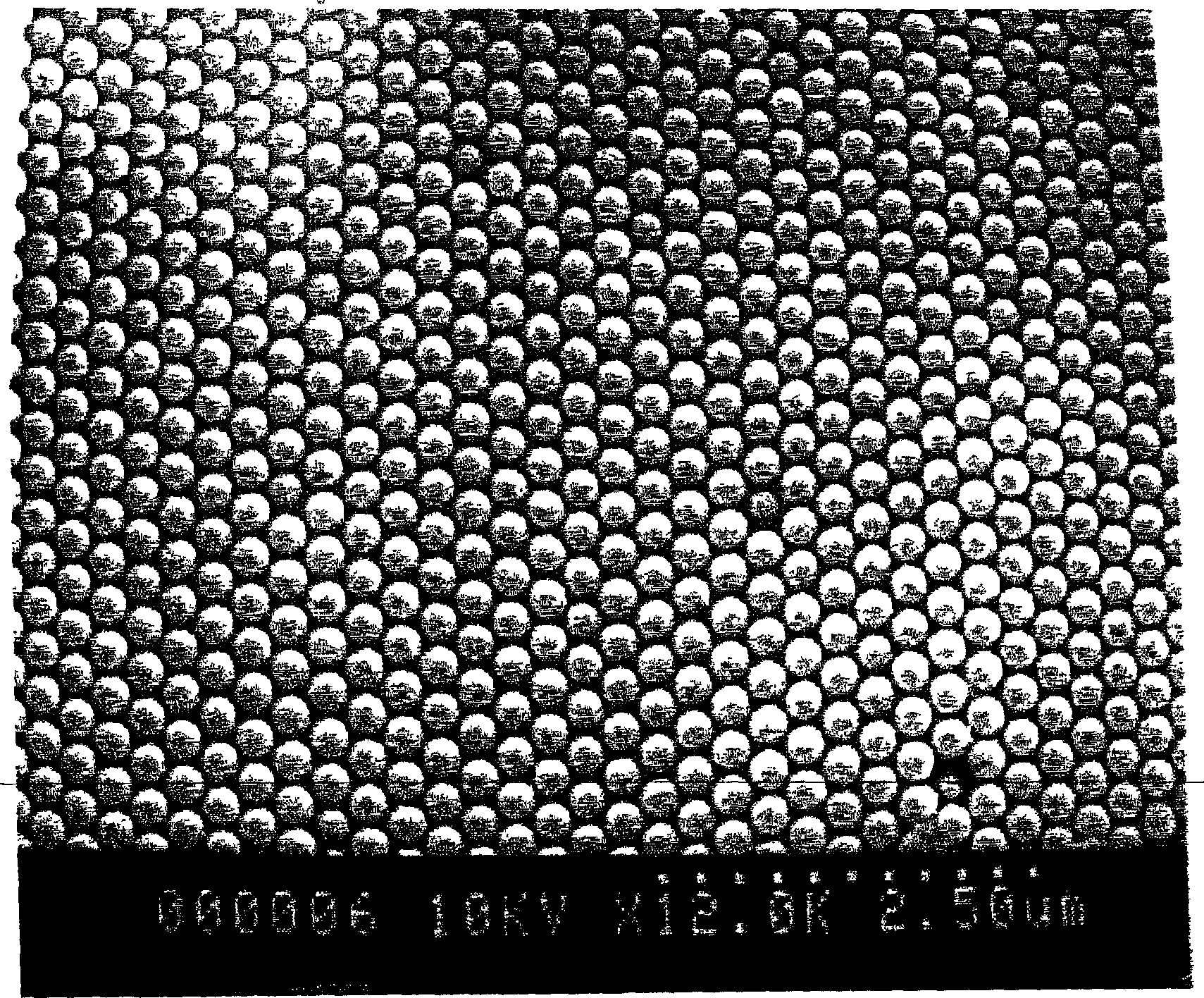 Fluid colloid crystal and process for producing three-dimensional aligned particle mass thereof