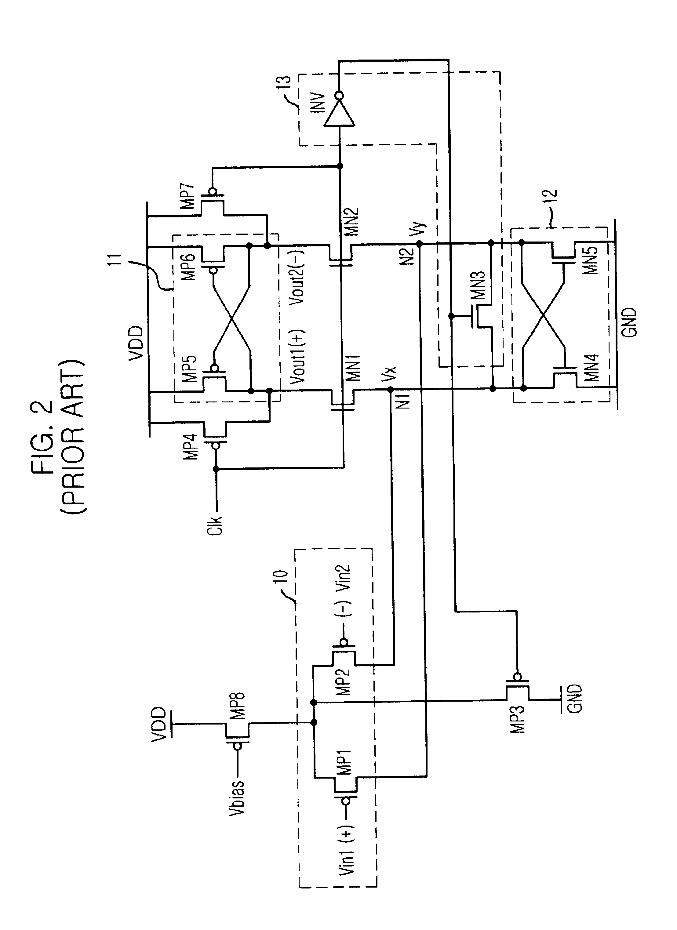 Comparison apparatus operated at a low voltage