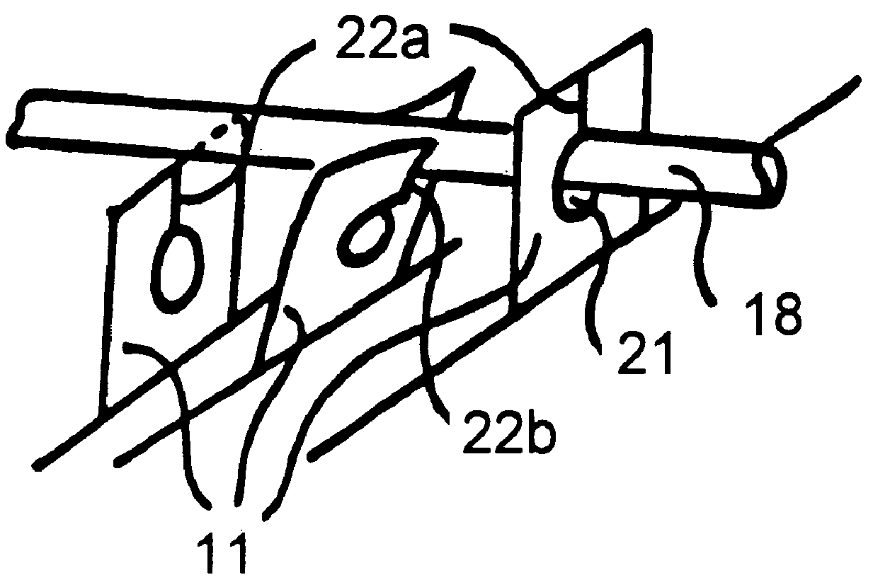 Support device for hanging sheetlike objects using thin support tabs