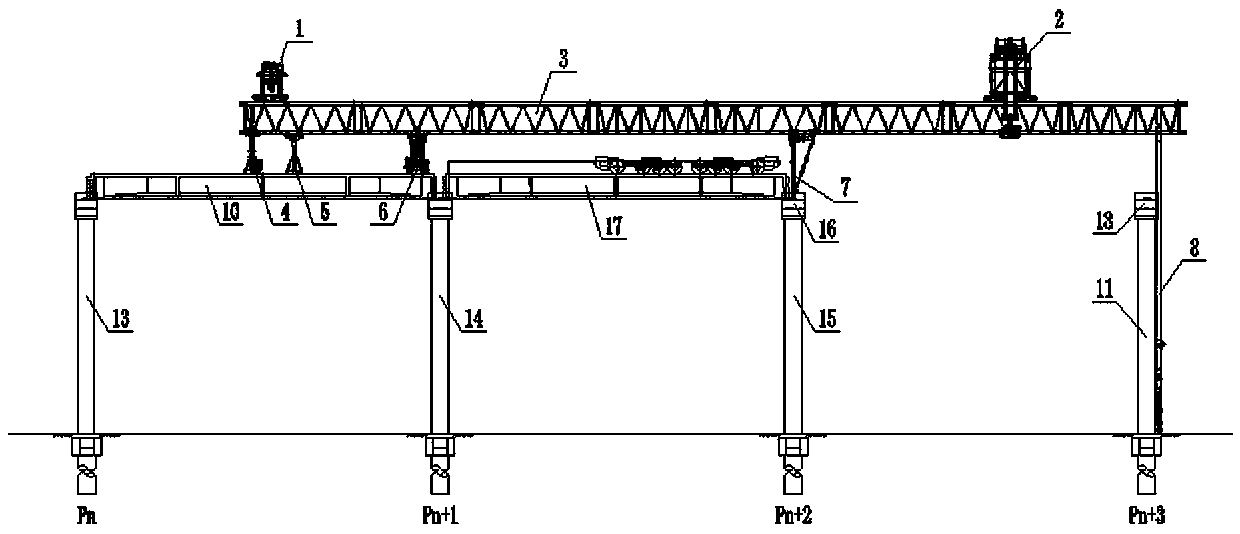 Bridge girder erection machine used for erecting precast beams and bridge girder erection method thereof