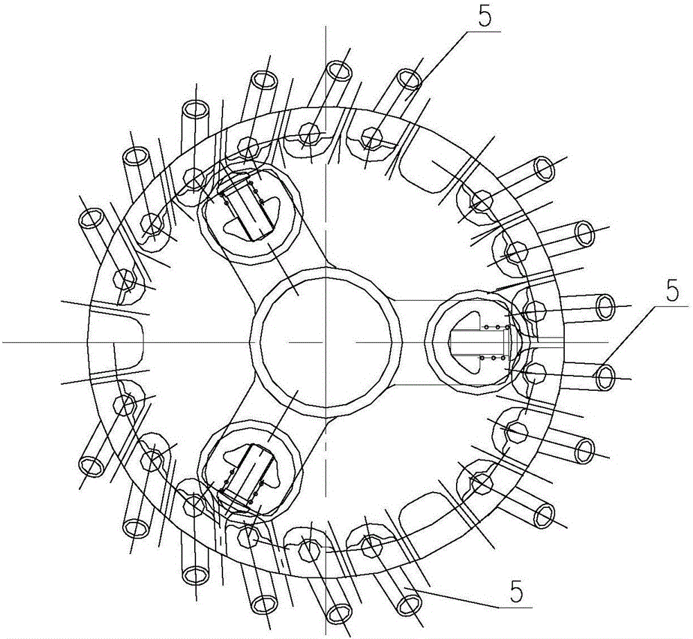 Disk-shaped non-excitation tap switch