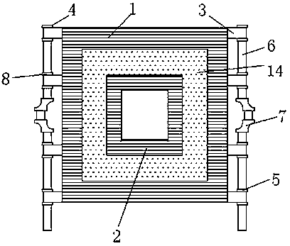 Transient electromagnetic low-mutual-inductance foldable type coil