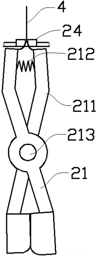 A metal hose detection and clamping device