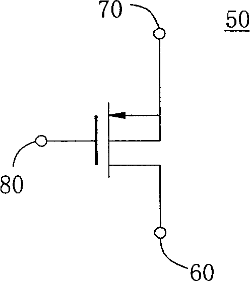 Metal oxide semiconductor field-effect transistor with isolating structure and its production