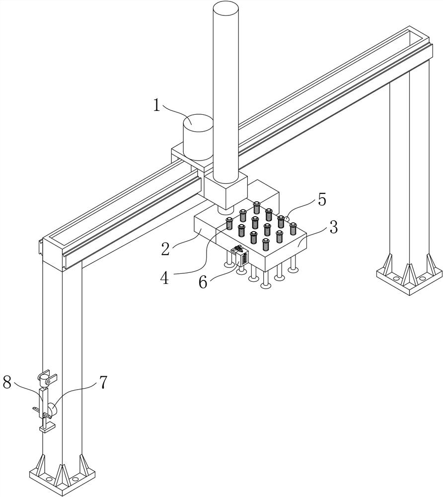 Manipulator device for workpiece moving and using method