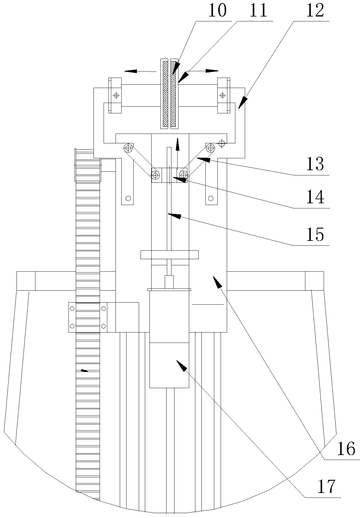 Underground bicycle storage center conveyor platform assembly