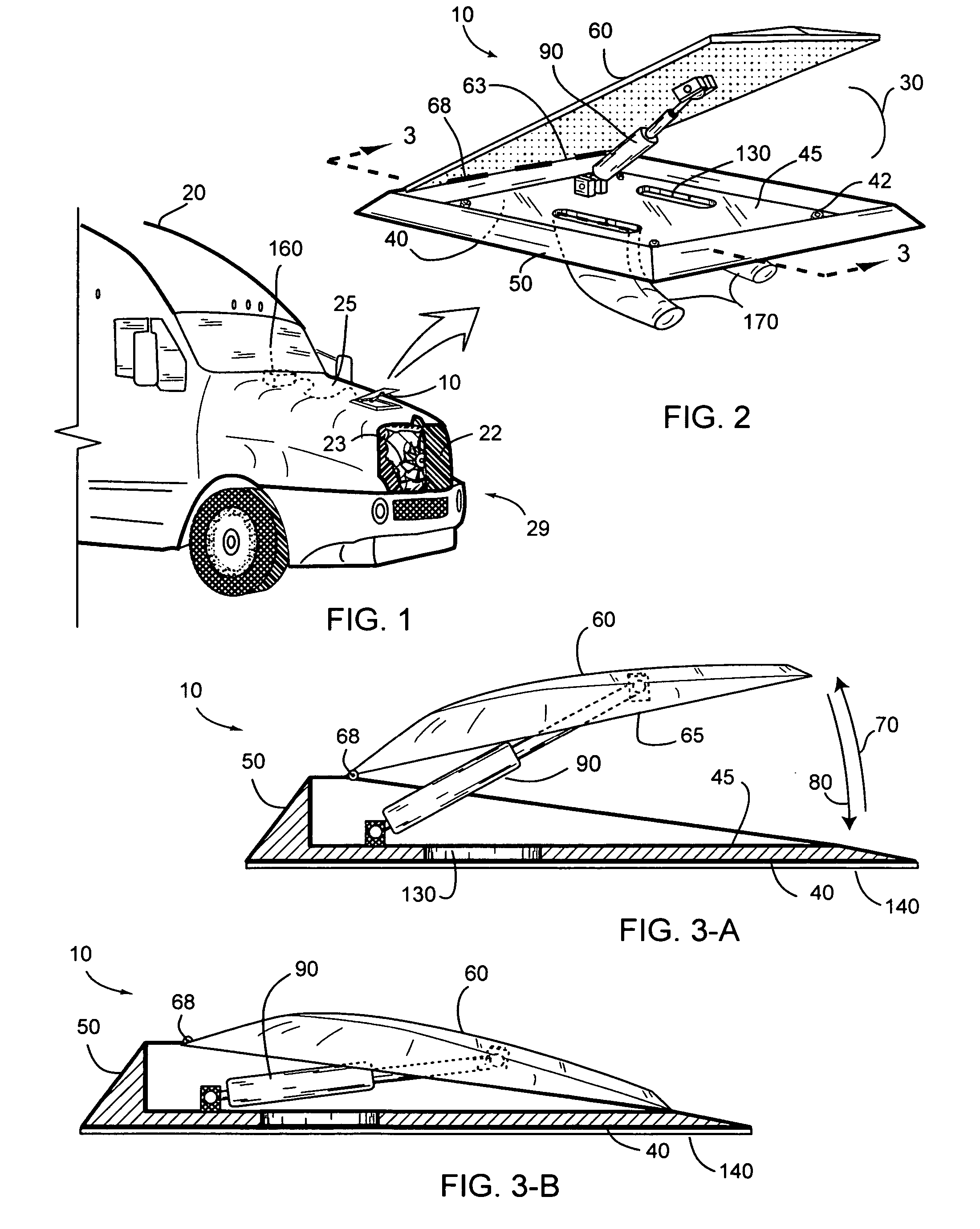 Self-contained adjustable air foil and method