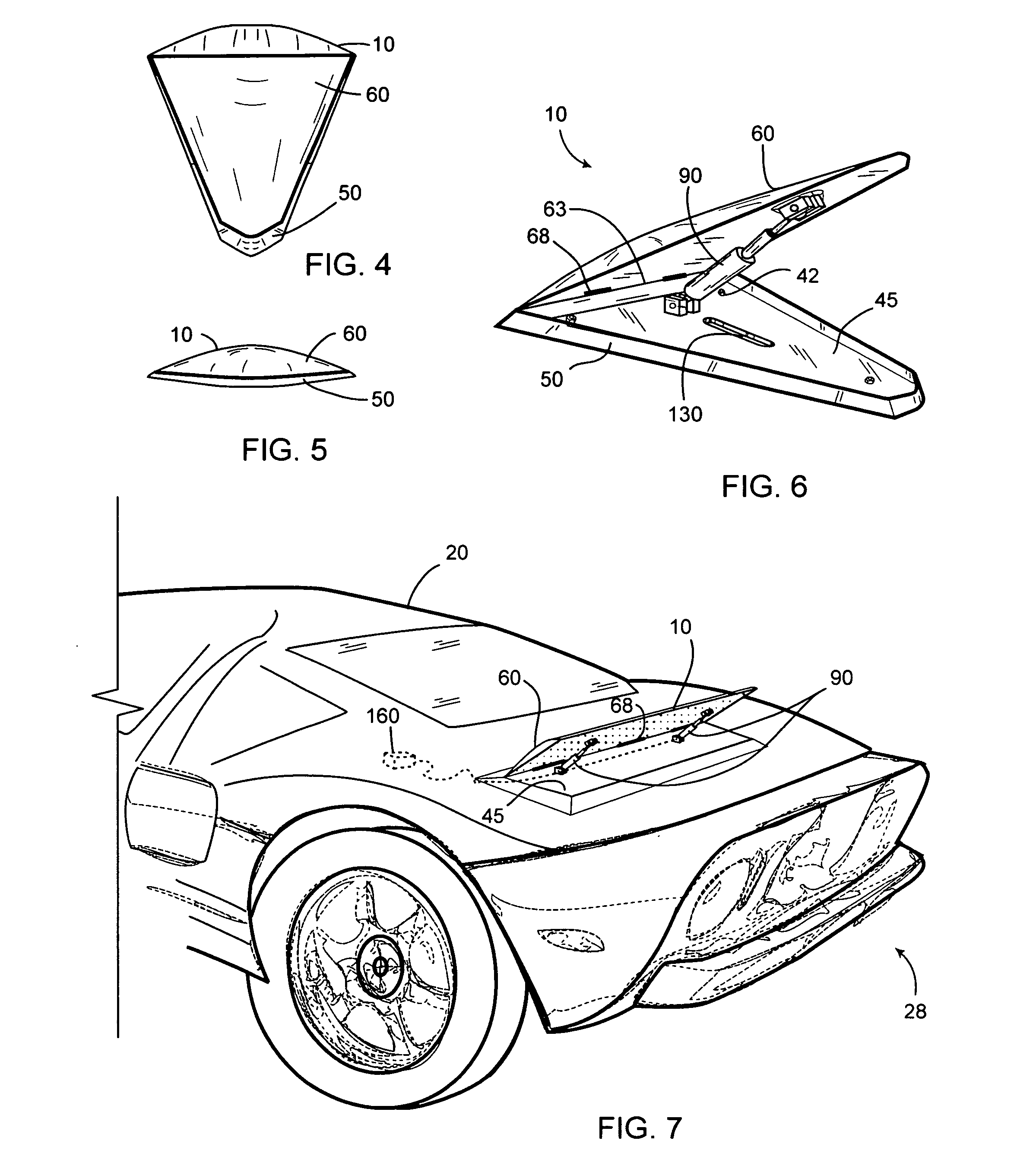 Self-contained adjustable air foil and method