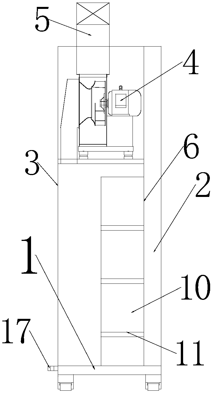 Spliced movable paint spraying room capable of collecting paint spraying waste gas