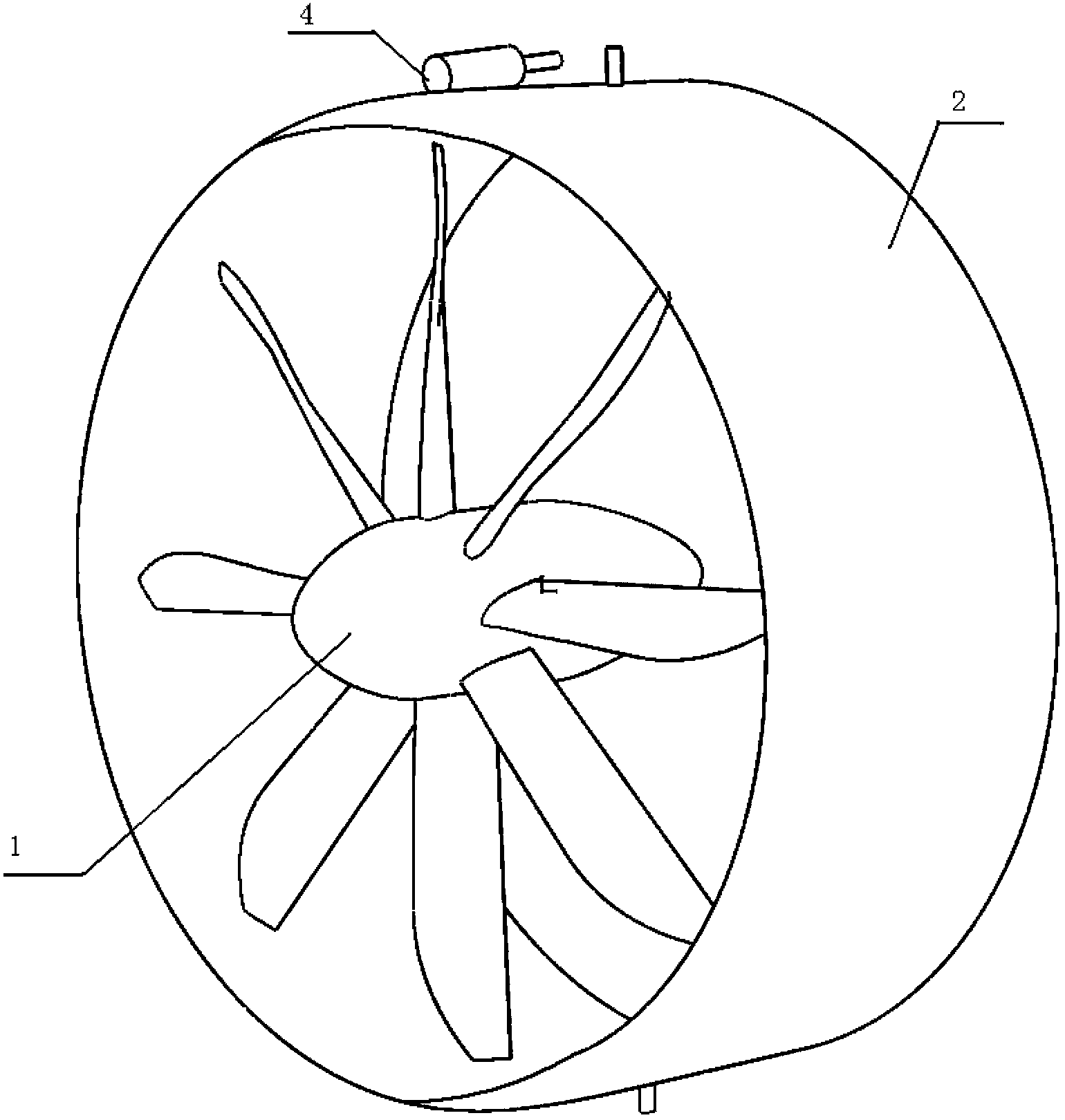 Thrust device capable of balancing reactive torque
