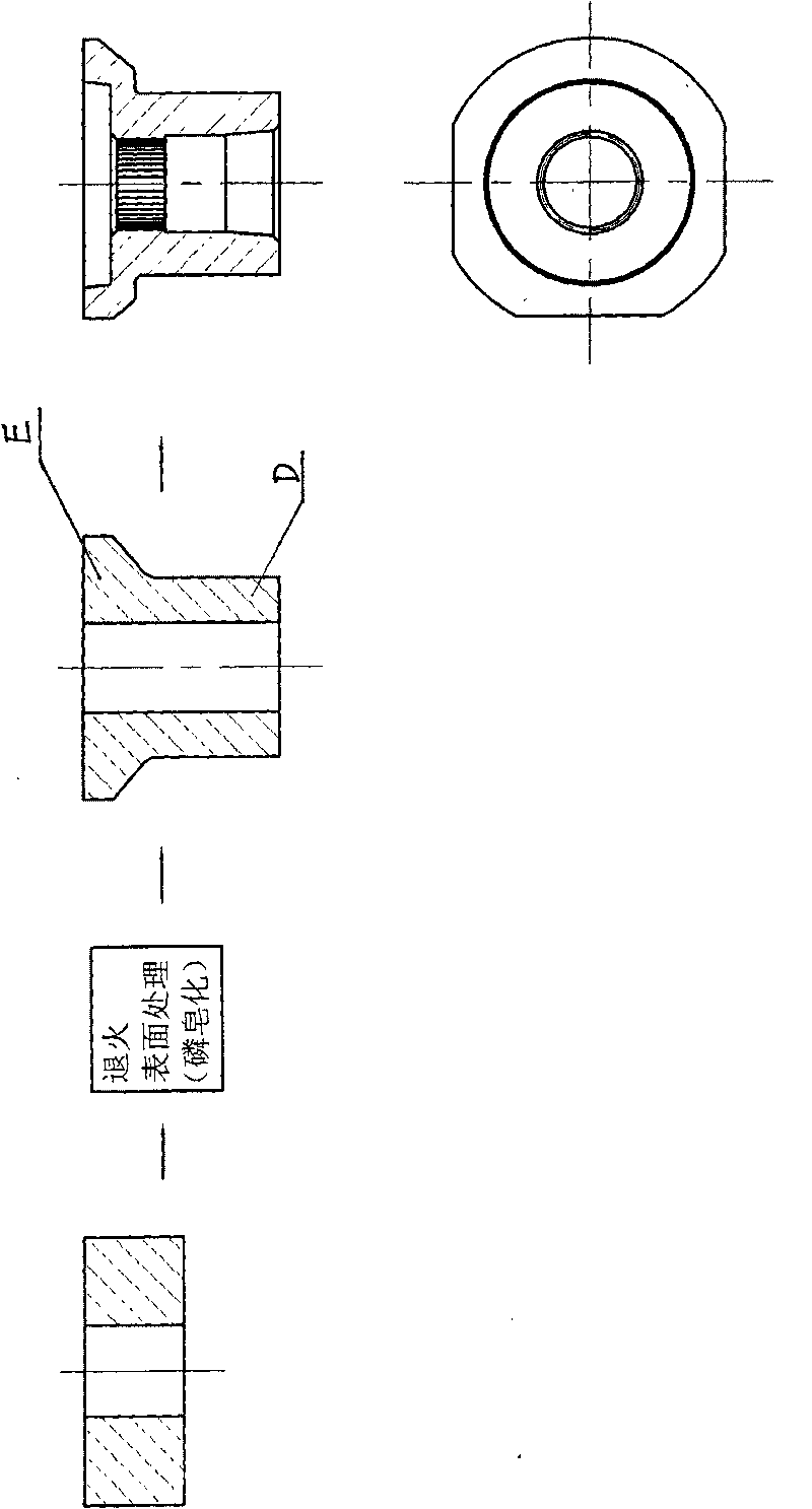 Cold-forging precise forming technique of gear sleeve