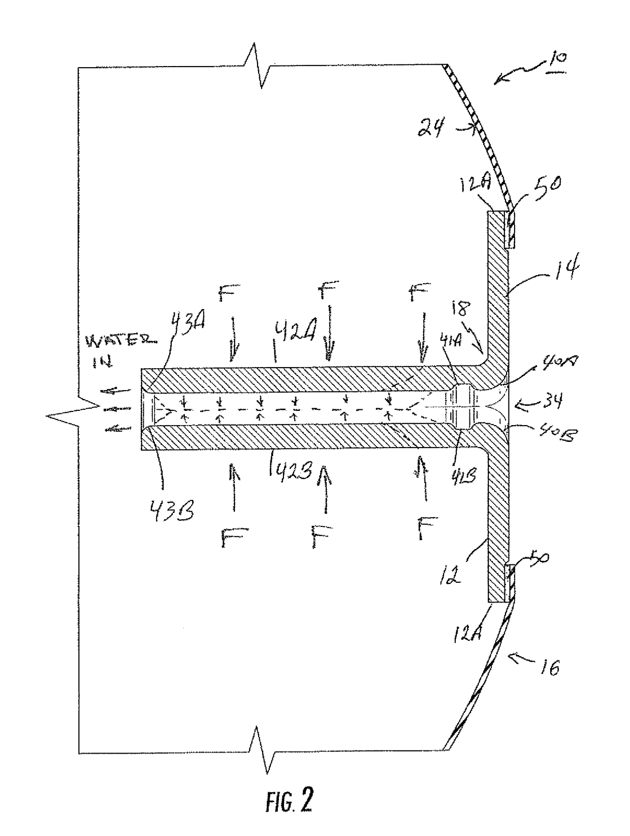 Valve assembly for expandable bladder and method of manufacturing the same