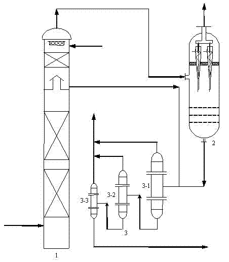 Method for purifying tail gas of flue gas carbon dioxide collecting system through rotating flow and device thereof