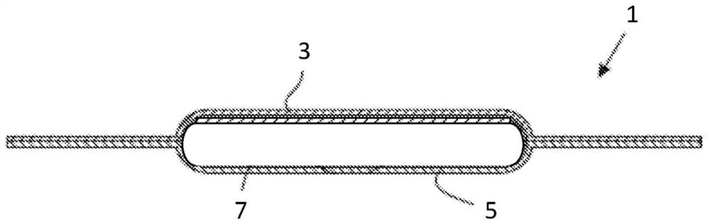 Flexographic printing device and method of simultaneously printing at least two material webs having different thicknesses