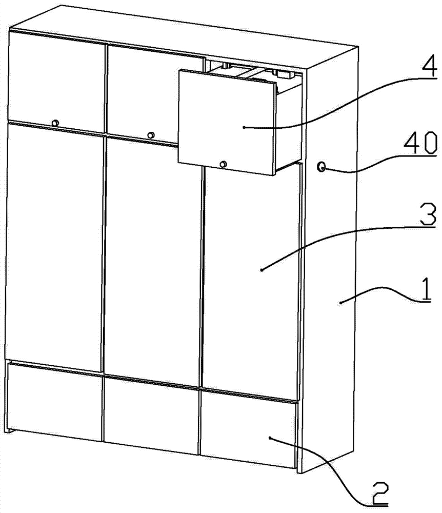 A kind of intelligent closet that is convenient for accessing items in high places