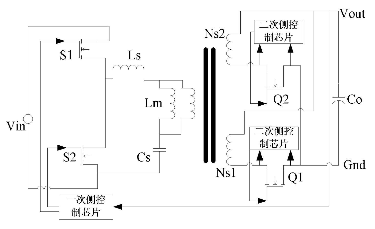 Resonant transformation circuit applied to medical equipment and provided with synchronous rectification control