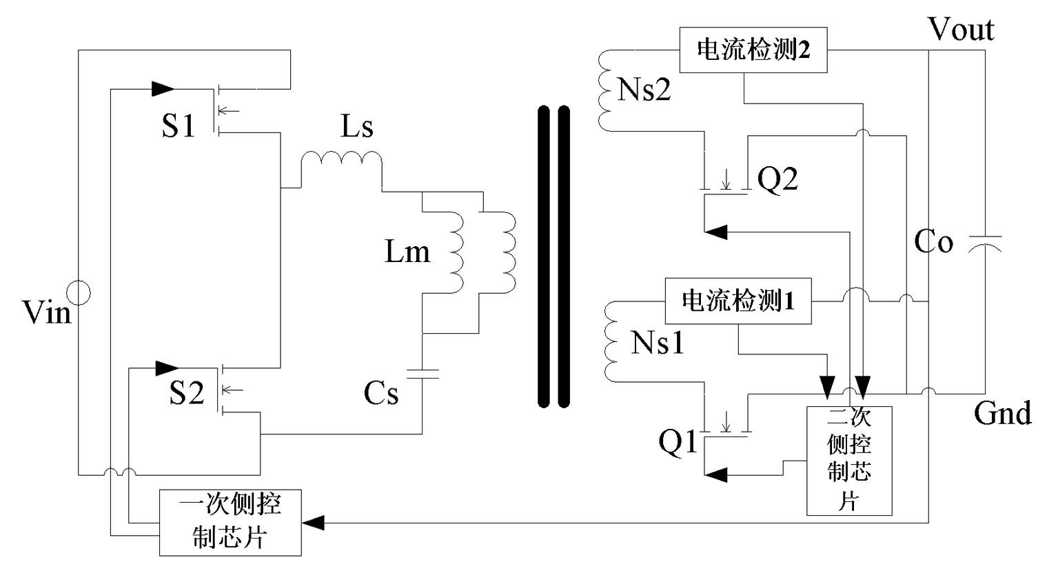 Resonant transformation circuit applied to medical equipment and provided with synchronous rectification control