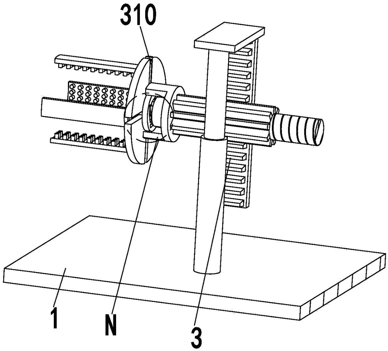 Automatic treating system for automobile transmission shaft parts