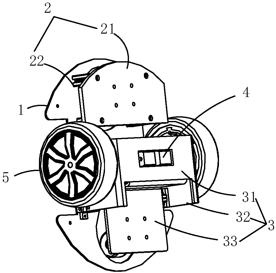 Ground adaptive universal type chassis and robot