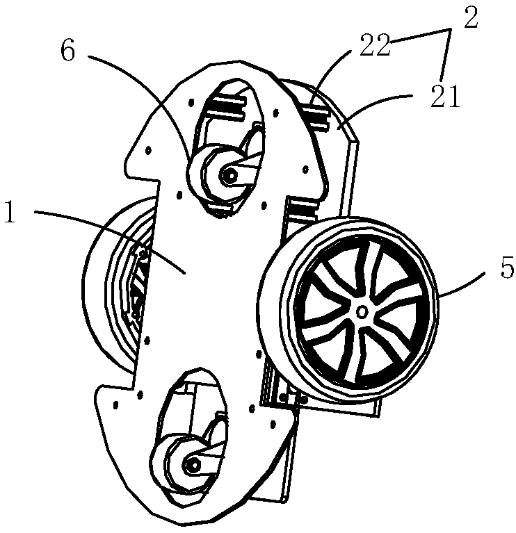 Ground adaptive universal type chassis and robot