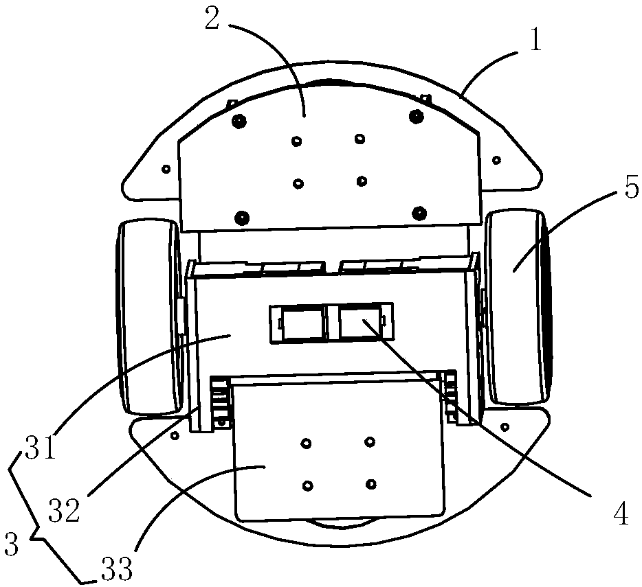 Ground adaptive universal type chassis and robot