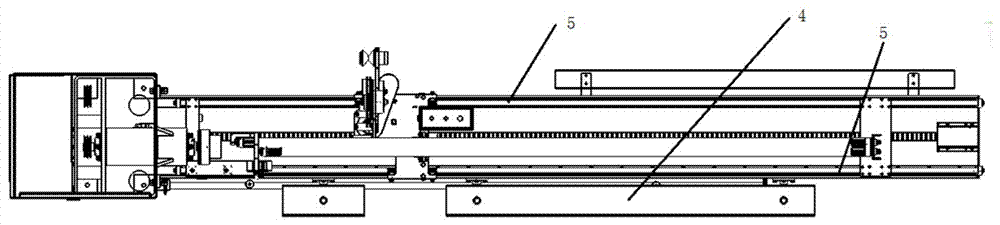 Cross thermal transfer ribbon patterning machine for fishing rod