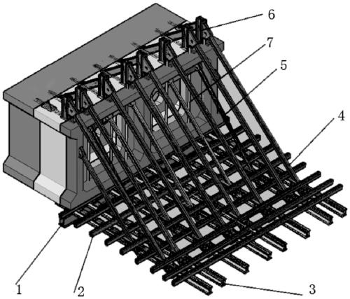 Main truss surface installation and construction method