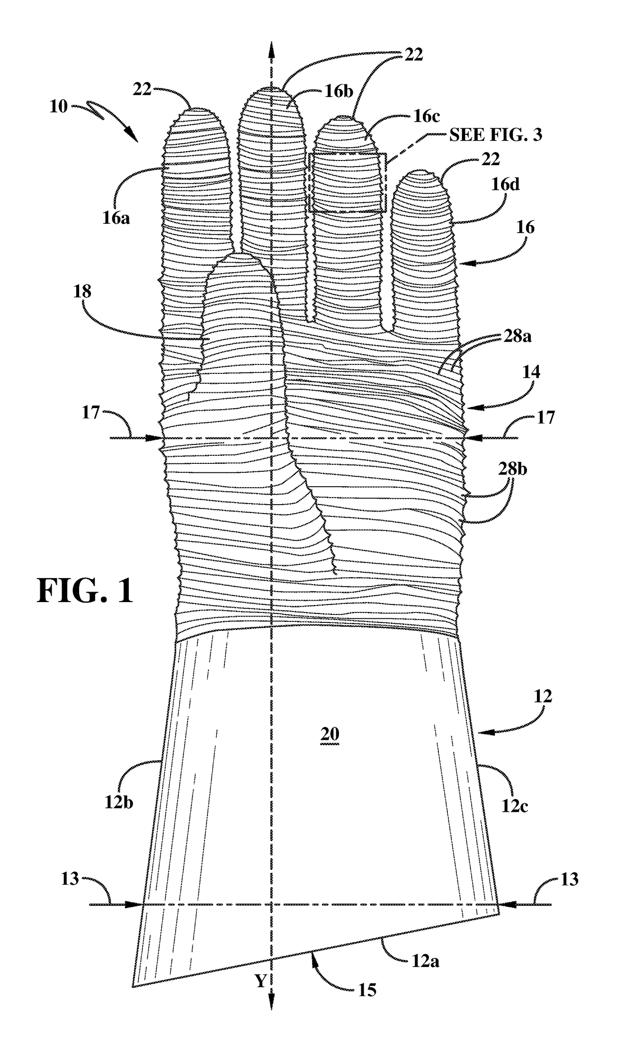 Safety glove with fingertip protective member