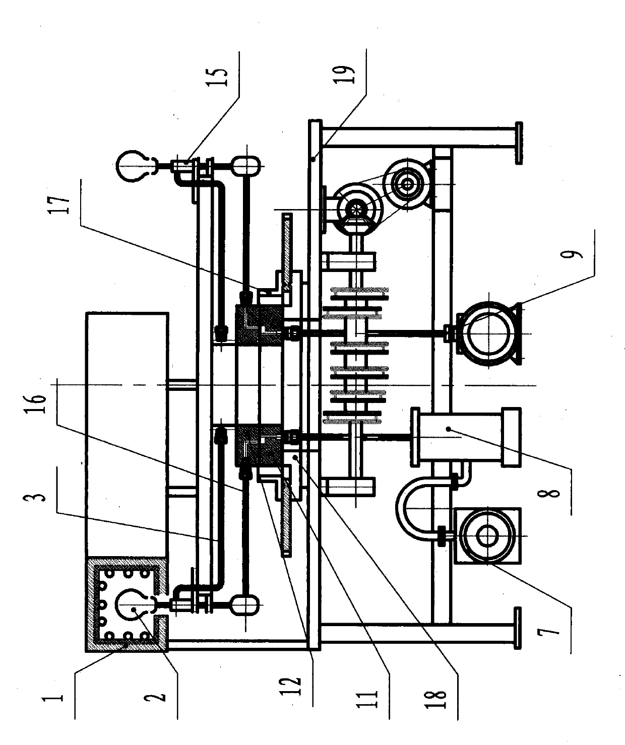 Automatic exhausting machine of electrodeless lamp