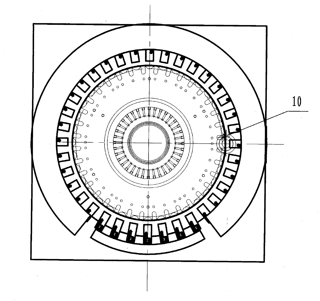 Automatic exhausting machine of electrodeless lamp