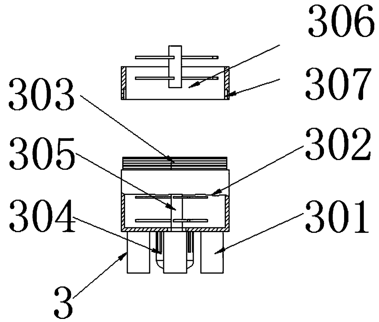 Concrete stirring machine for indoor decoration