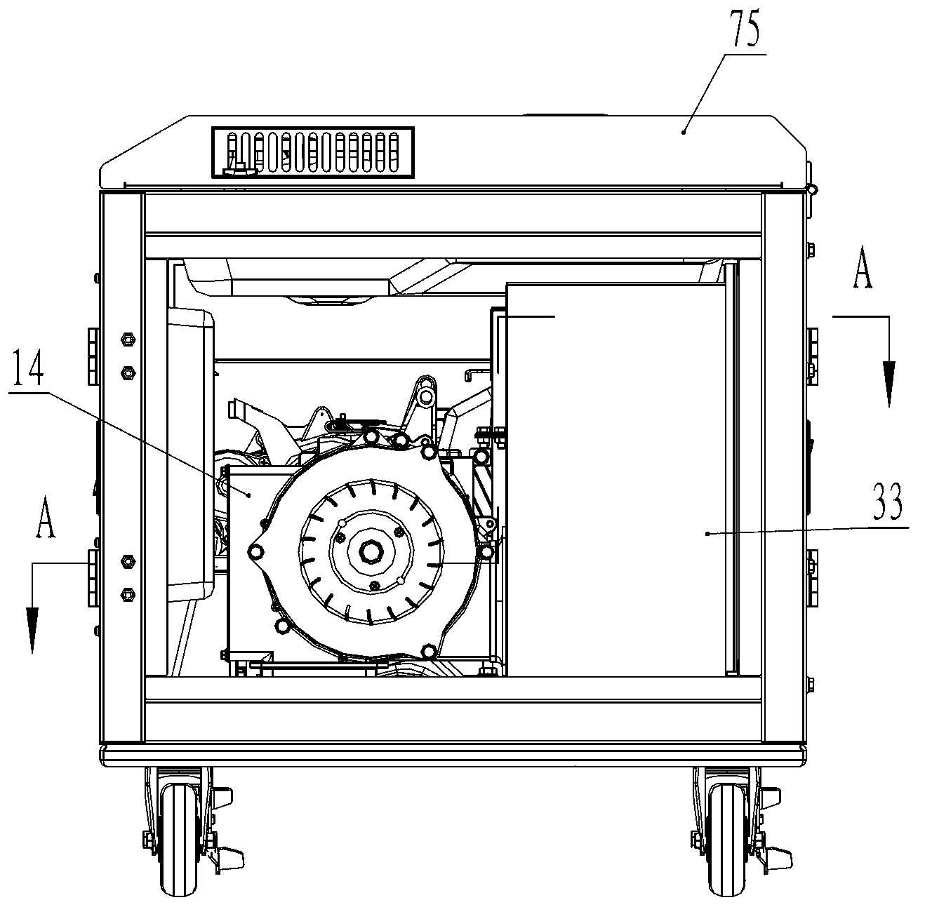Engine-driven generator set