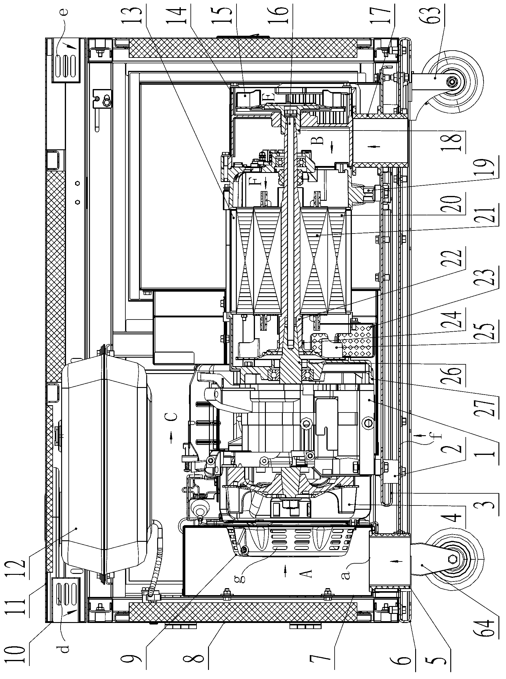 Engine-driven generator set