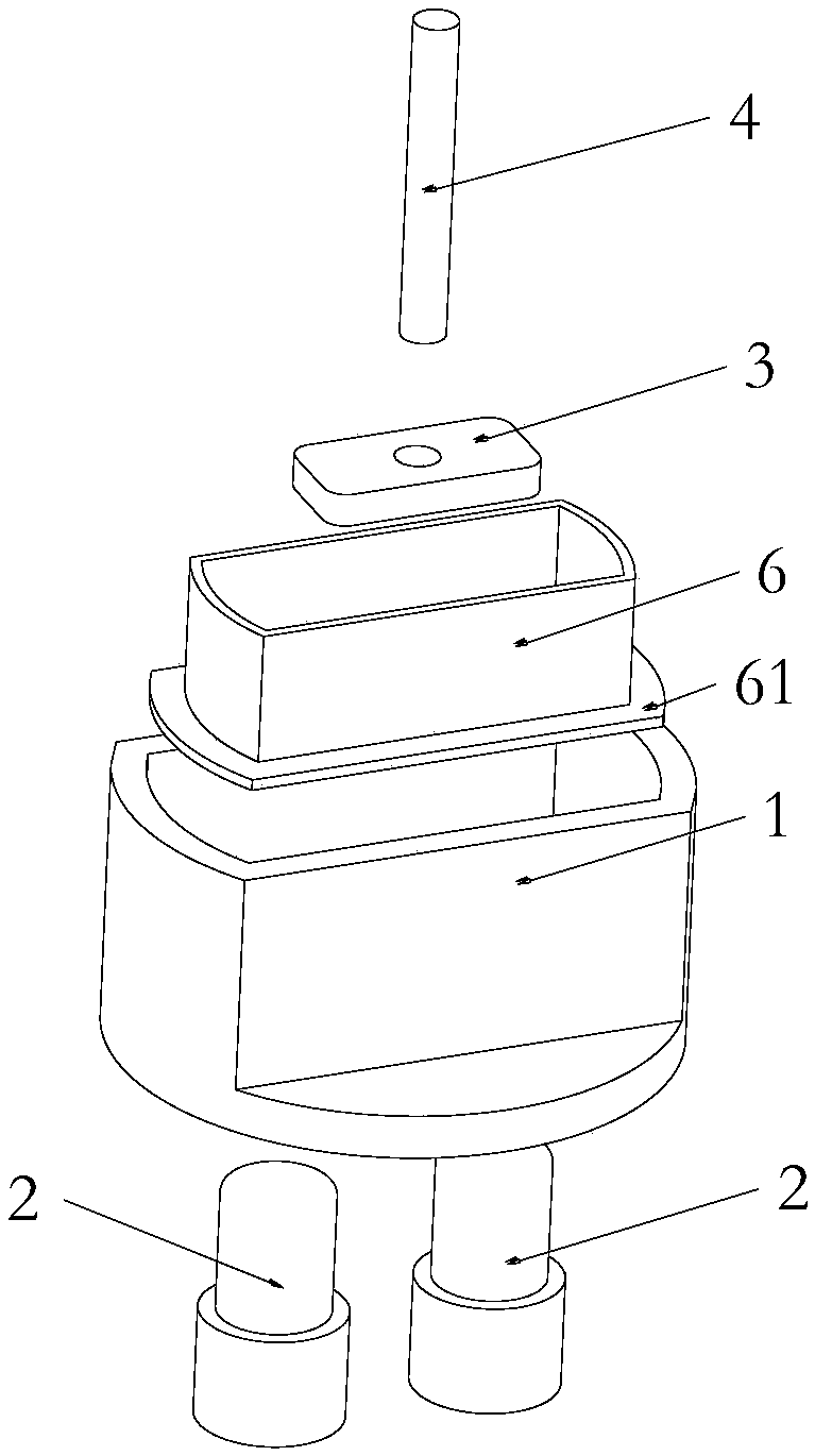 Contact system with a high-voltage direct-current arc protection structure