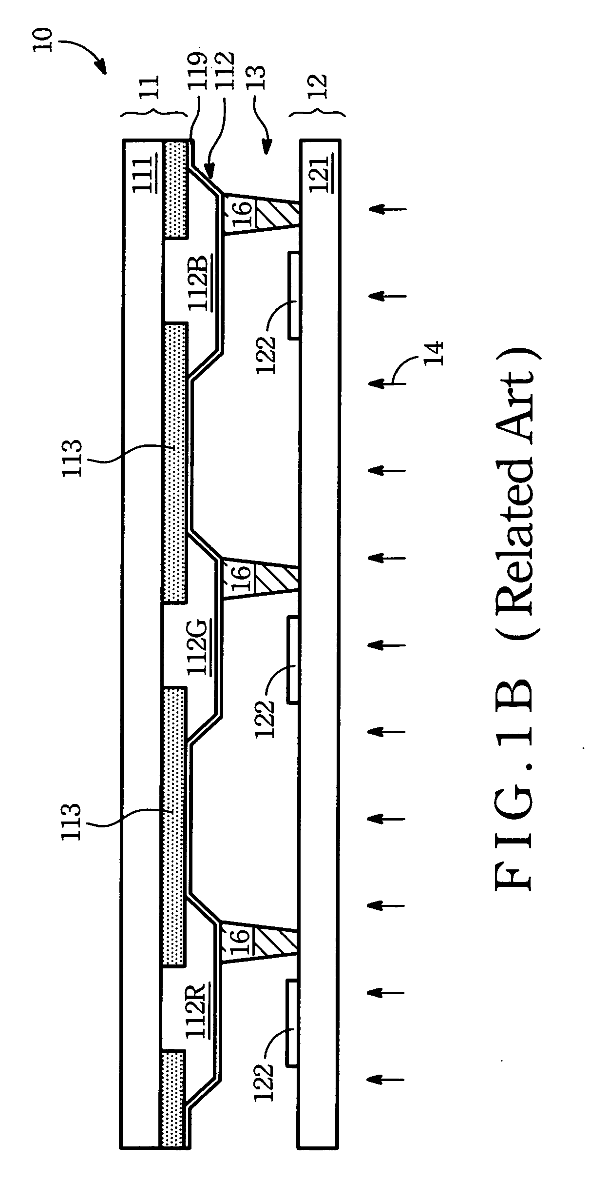 Display panel and color filter therein