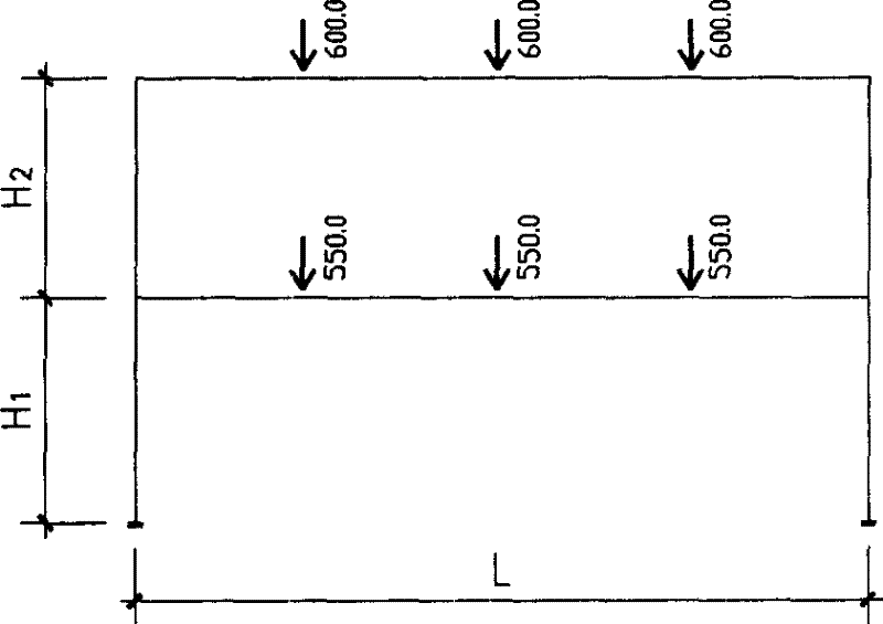 Steel reinforced concrete frame structure with haunched strut