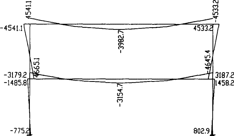 Steel reinforced concrete frame structure with haunched strut