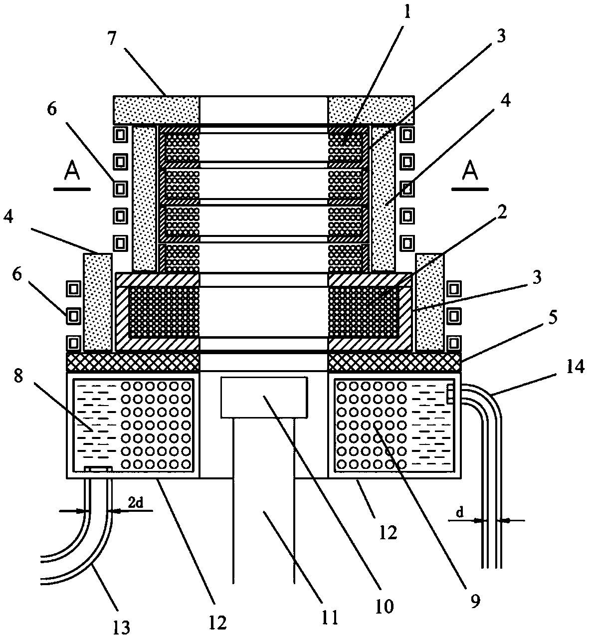 Directional furnace and single crystal casting method both using asynchronous bending technology