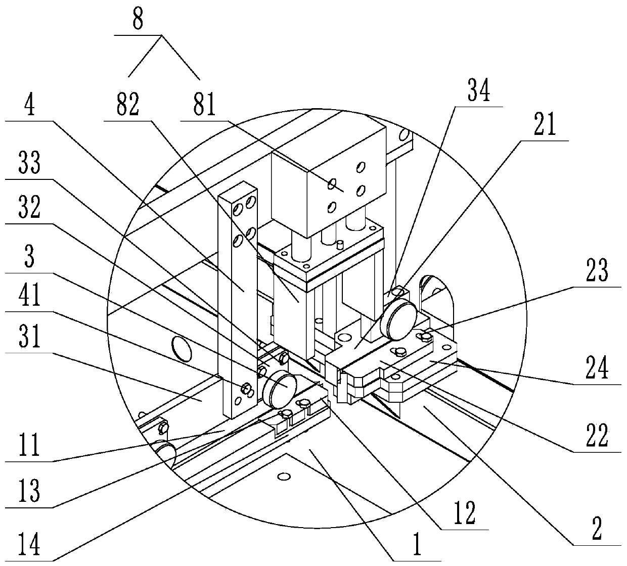 T-shaped trim strip cutting equipment