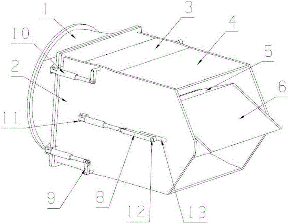 Two-dimensional plug nozzle with thrust reversing function