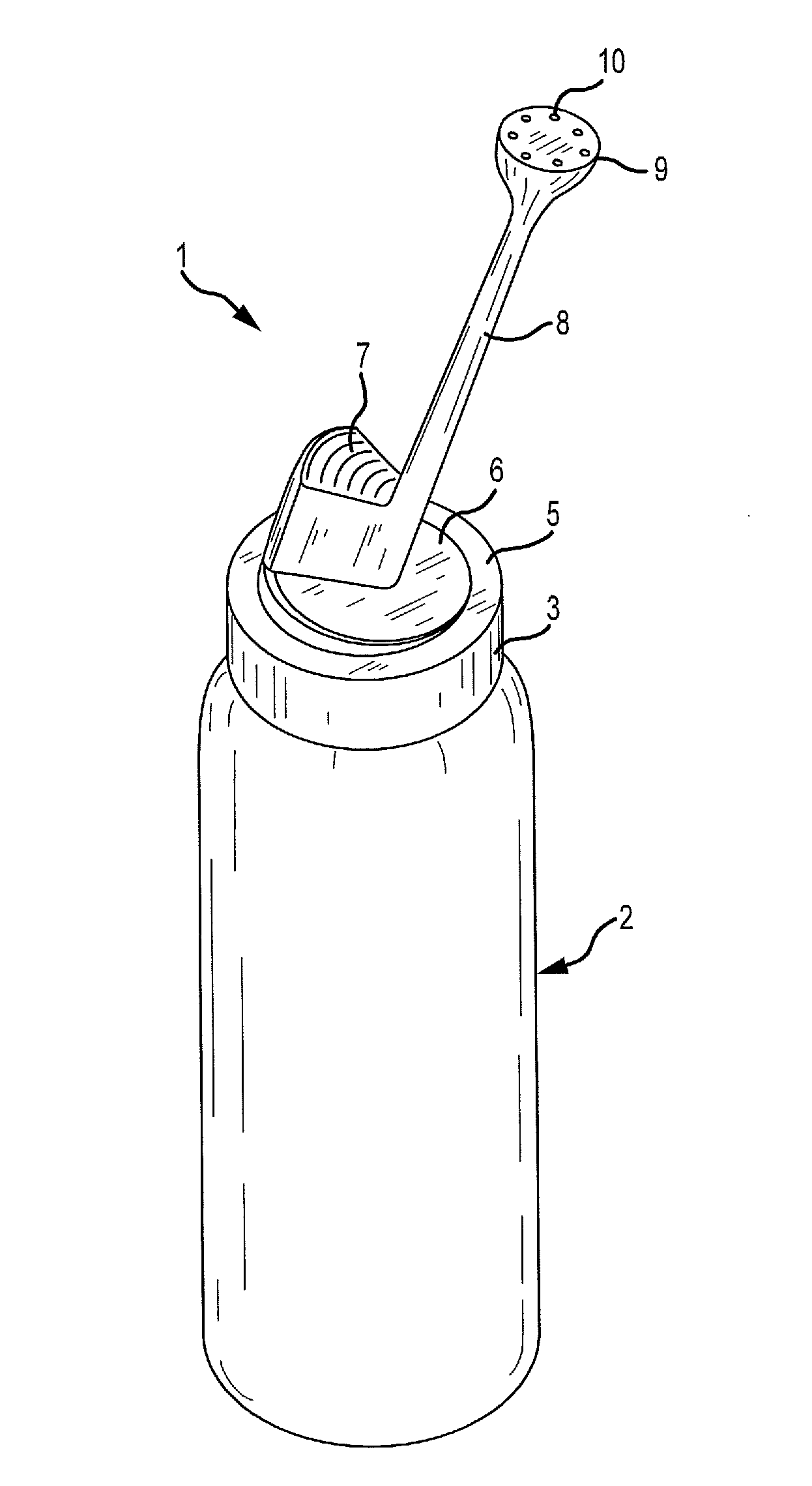 Actuator for dispensing aerosol hair care products closer to the scalp