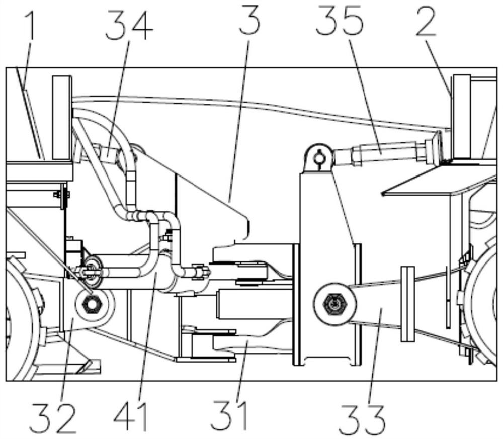 Double-module crawler-type amphibious fire fighting truck