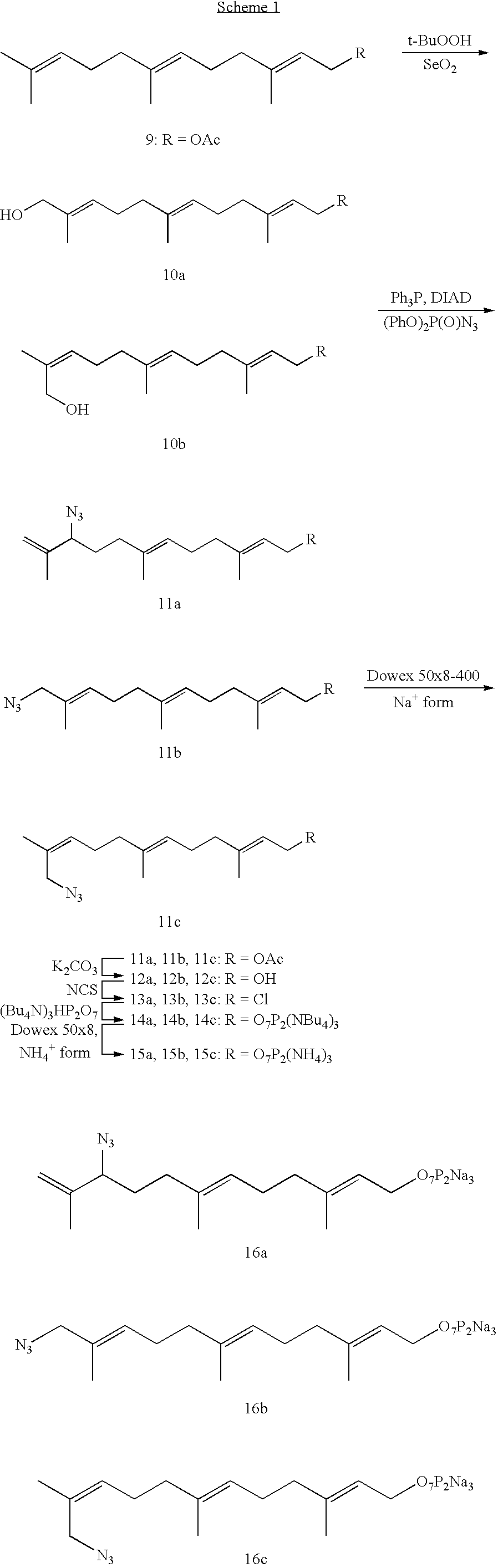 Methods and compositions for tagging via azido substrates