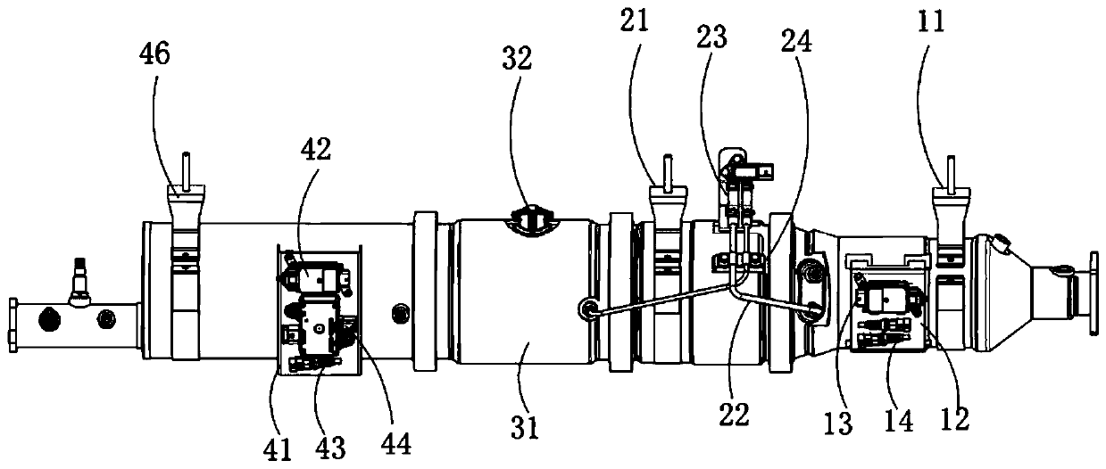 Post-treatment integrated device and diesel engine